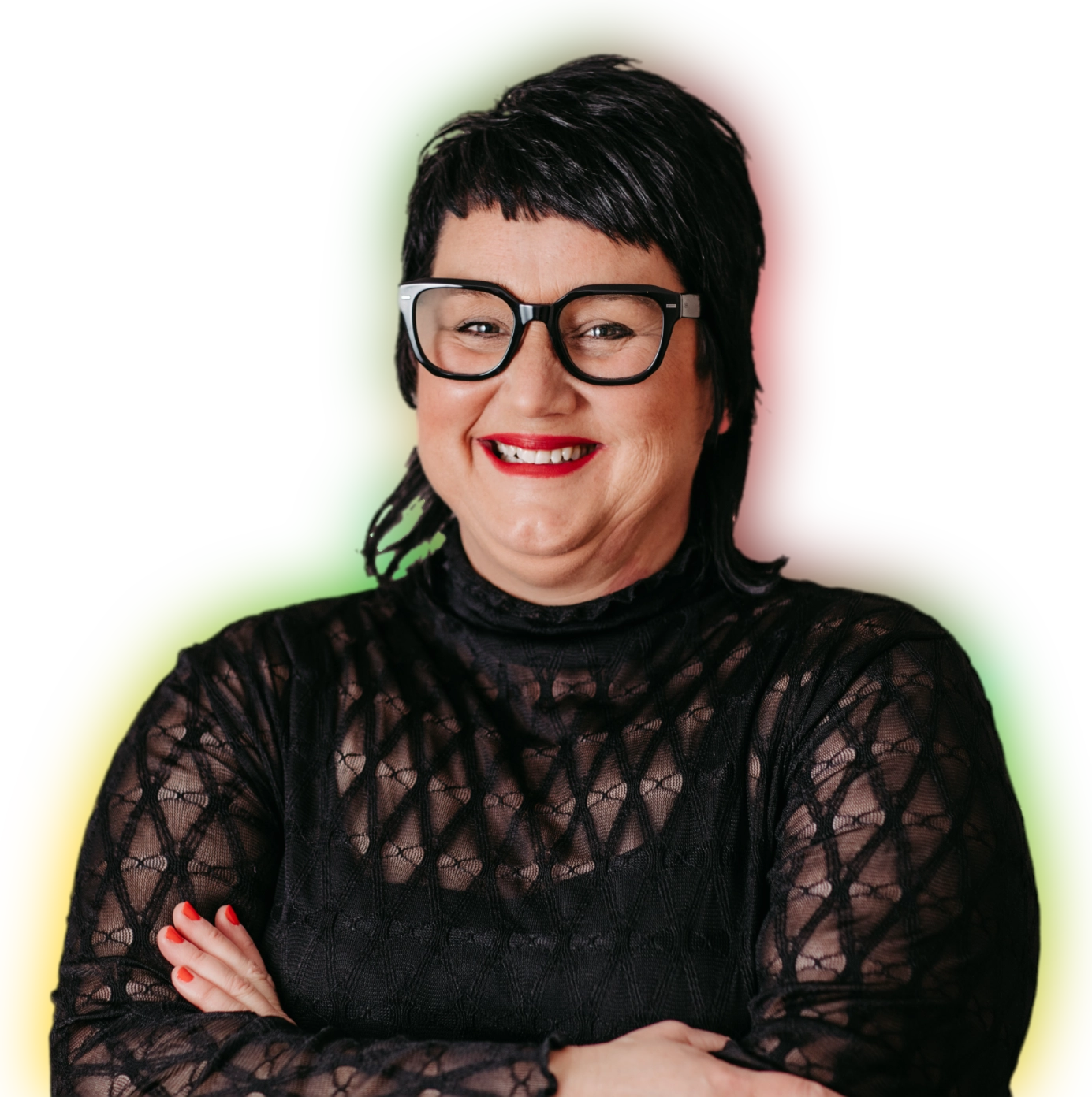 Female Leadership Coach Sabine Jung-Bass schaut in die Kamera